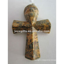 Gemstone Stone Cross Pendant